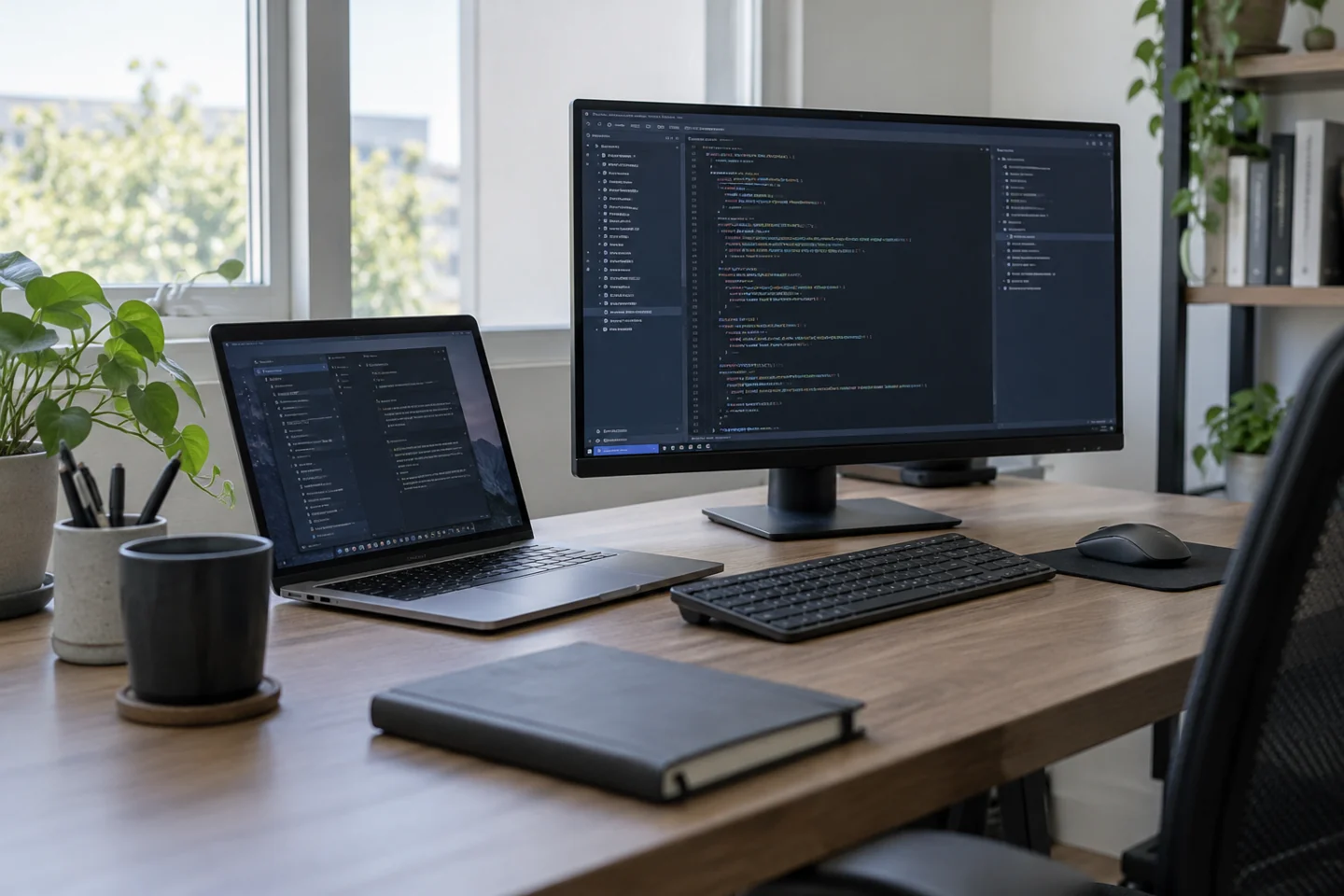 Stanowisko do pracy z oprogramowaniem i systemami firmowymi